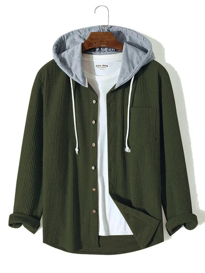Laidback Knit Hoodie Shirt